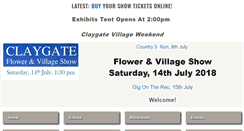 Desktop Screenshot of claygateflowershow.co.uk