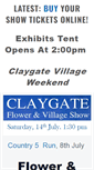 Mobile Screenshot of claygateflowershow.co.uk