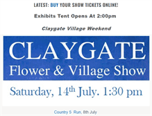 Tablet Screenshot of claygateflowershow.co.uk